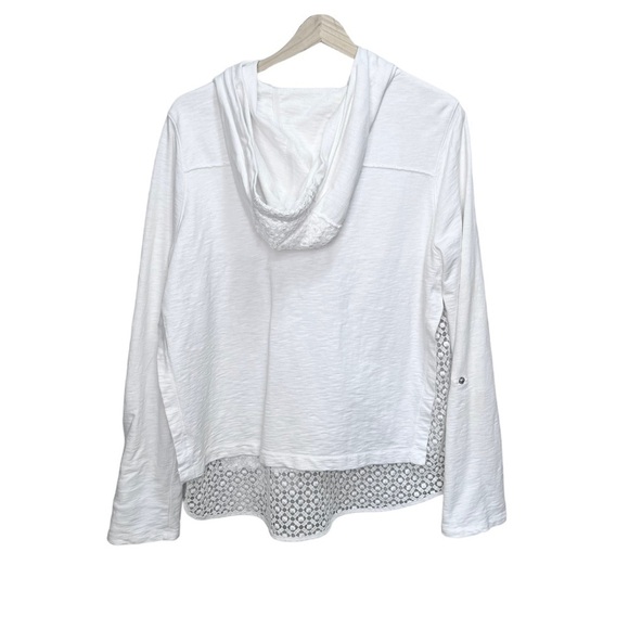 Calvin Klein Performance Lightweight White Zip up Hoody Size Large - Picture 7 of 11